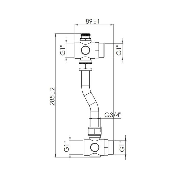 Байпас для коллектора SD Forte 1" SF004W25 SD00039975 фото