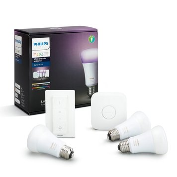 Стартовий комплект Philips Hue Color (Bridge, Dimmer, лампа E27 3шт) Philips 14363 10683/14363 фото