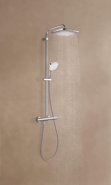 Душова система з термостатом для настінного монтажу Grohe Tempesta System 250 Cube (26689001) 26689001 фото