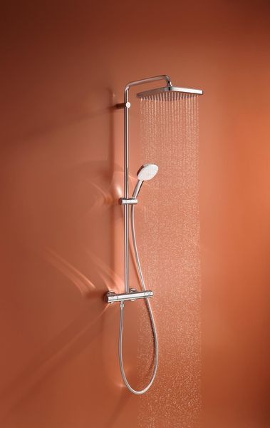 Душова система з термостатом для настінного монтажу Grohe Tempesta System 250 Cube (26689001) 26689001 фото