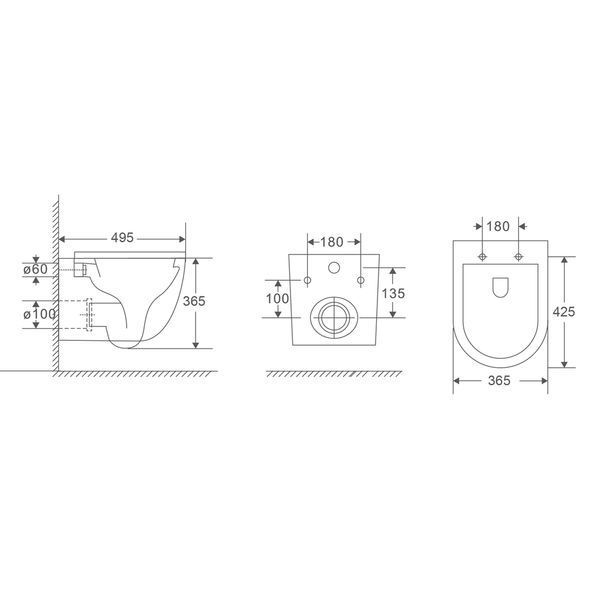 Комплект Grohe Set Унитаз ELLIPSE-0301-R+ Инсталляция Grohe Rapid SL 38772001 (38772001ELLIPS0301R) 38772001ELLIPS0301R фото