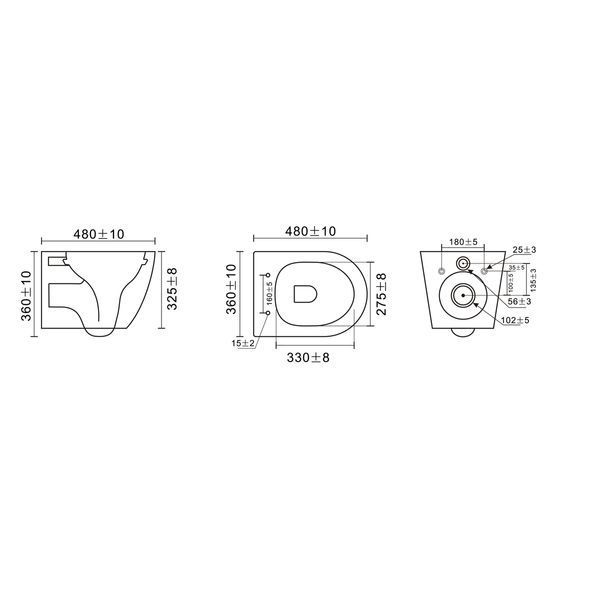 Комплект: MIXXUS PREMIUM BEVEL-SET-2101 BLACK Унітаз система змиву TORNADO 1.0+ Інсталяція KOER KT-0404 + панель KT-0604-05 BLACK MAT (MP6669) MP6669 фото
