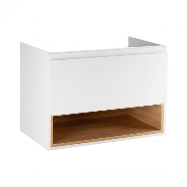 Тумба подвесная Qtap Robin 800х580х500 WHITE/WHITISH OAK QT1374TPВ8001NWWO SD00050537 фото