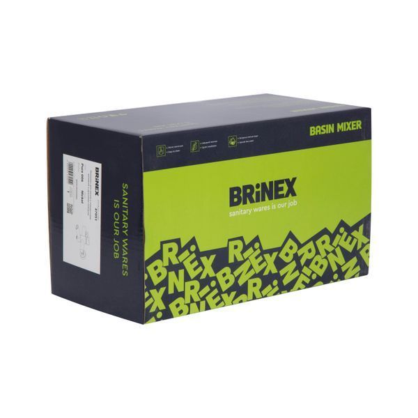 Смеситель для ванны Brinex Pure 006 с поворотным изливом (с душевым гарнитуром) Nickel BRIPUR006NKL SD00053175 фото