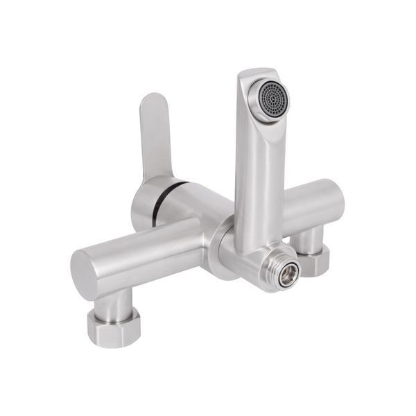 Смеситель для ванны Brinex Pure 006 с поворотным изливом (с душевым гарнитуром) Nickel BRIPUR006NKL SD00053175 фото
