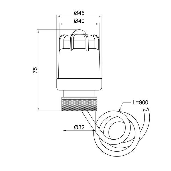 Сервопривод Thermo Alliance Standart M30x1,5 SD347 SD00021415 фото