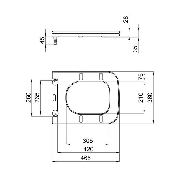 Сидіння для унітаза Qtap (Tern) з мікроліфтом Slim QT99HXU10W SD00046073 фото