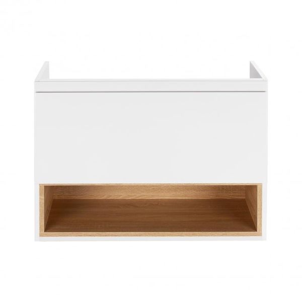 Тумба подвесная Qtap Robin 800х580х500 WHITE/WHITISH OAK QT1374TPВ8001NWWO SD00050537 фото