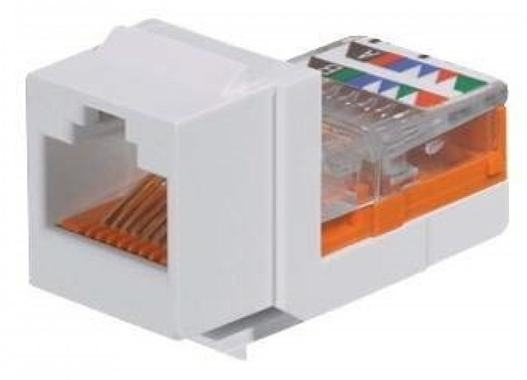 Модуль Panduit Keystone RJ45, кат. 5e, UTP, NetKey білий (NK5E88MAWY) 17483/47071 фото