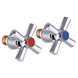 Ручки для смесителя Mixxus Handles SET-A722 (с кранбуксами, пара) керамика (MI6939) MI6939 фото