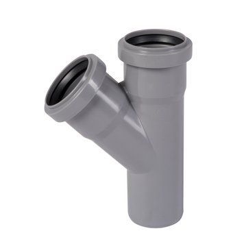 Тройник канализационный Ostendorf-OSMA HT-System PLUS d50/50/50&times;45&deg; SD00057155 фото