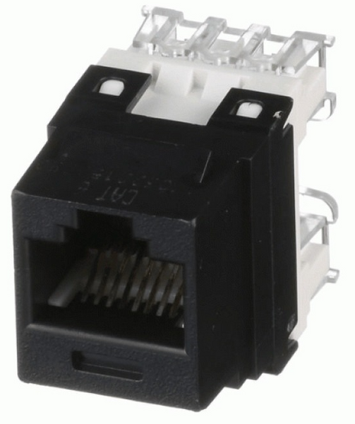 Модуль Panduit Keystone RJ45, кат. 6, UTP чорний (K688MBL) 17484/22092 фото