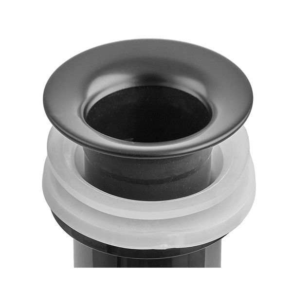 Донный клапан для раковины Zerix BV-01 BLACK 1 1/4'' с переливом автоматический СLICK-СLACK (Цвет черный) (ZX6016) ZX6016 фото