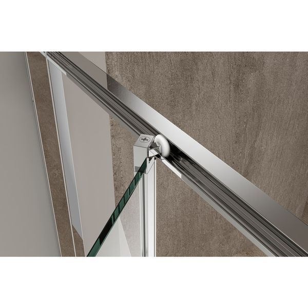 Душова кабіна без піддону KOER SR SC09-90x90x200-L-TR-01 прозоре скло EASY CLEAN 6мм хром (KR5683) KR5683 фото