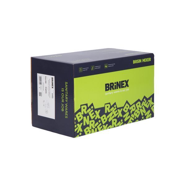 Змішувач для ванни Brinex Pure 006 з поворотним виливом (з душовим гарнітуром) Gunmetal Black BRIPUR006GRP SD00053176 фото