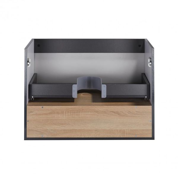 Тумба підвісна Qtap Robin 800х580х500 GRAPHITE/WHITISH OAK QT1374TPВ8002NGWO SD00050536 фото