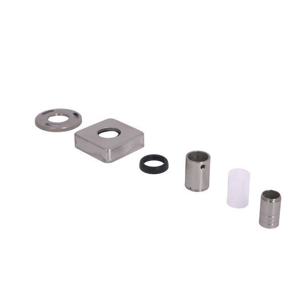Кронштейн стійки Lidz (34,5х53х53) для душових систем Kubis, Nexus, Helix 1033,1030 Nickel LDKUB3455353N49524 SD00055648 фото