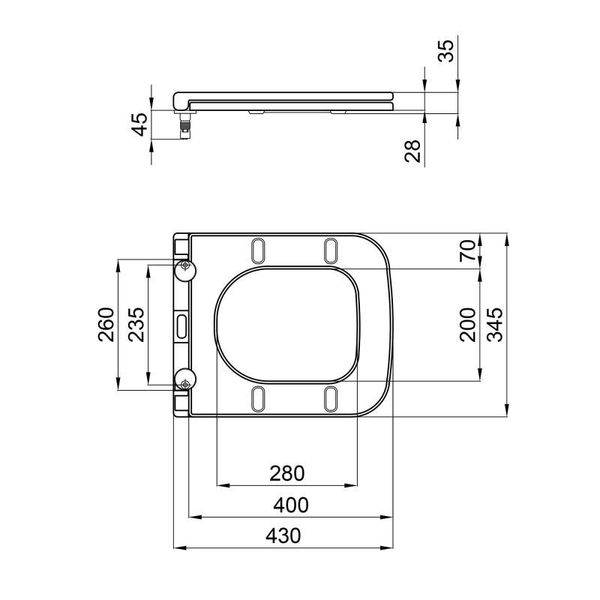 Сидіння для унітаза Qtap (Aries) з мікроліфтом Slim QT99HXU15W SD00046074 фото