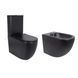 Акційний набір: Унітаз напольний Robin Ultra Quiet QT13226083AMB 660x360x855 Black + Біде напольне Robin QT13442141CMB 565x360x405 Black SD00054052 фото 1
