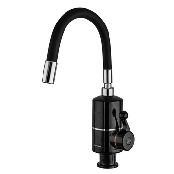 Водонагрівач 3,3 kW проточний ZERIX ELW06-EF-2BLACK (ELW06-EF-B BLACK) з індик. темп., рефлекторний вилив, на мийку (колір чорний) (ZX5033) ZX5033 фото
