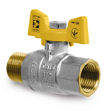 Кран кульовий Koer KG.208 - 3/4" FM ГШМ (газ) (KR4964) KR4964 фото