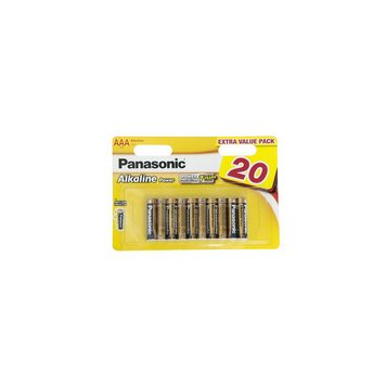 Panasonic Alkaline Power AAA BLI Battery 20pcs (LR03REB / 20BW) Panasonic 12259 7225/2835 фото