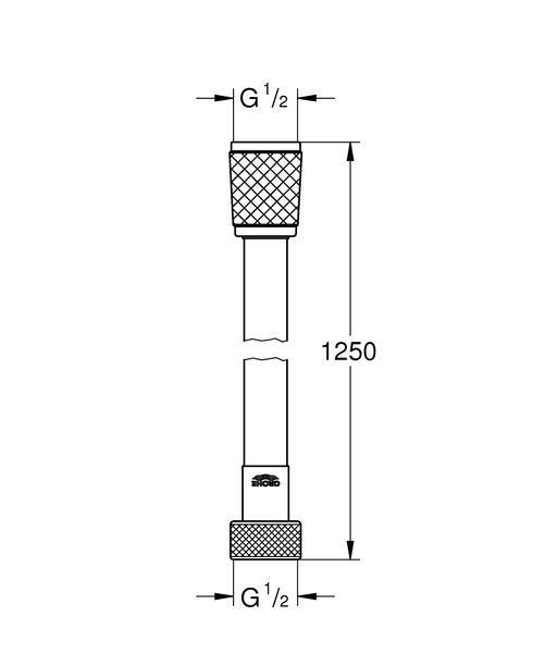 Душовий шланг 1250 Grohe Relexaflex (28150001) 28150001 фото