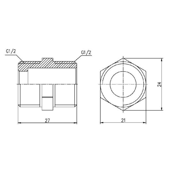 Ніпель SD Forte 1/2" SF35815 SD00002586 фото