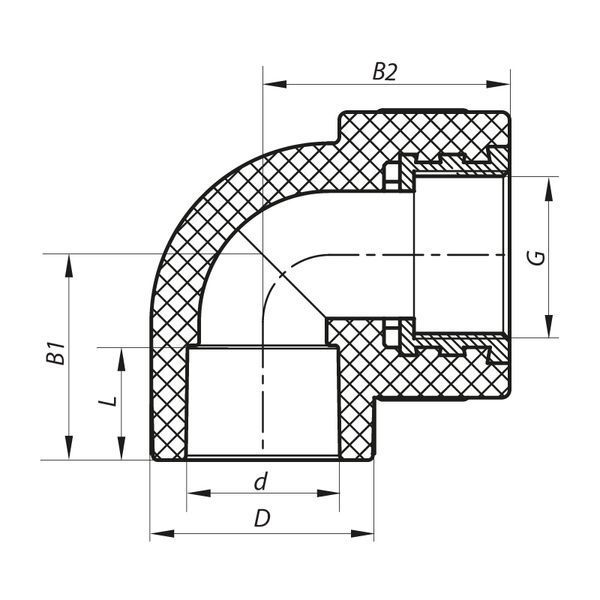 Угол ВР 25x1/2F PPR Koer K0114.PRO (KP0136) KP0136 фото