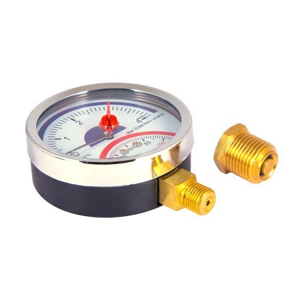 Термоманометр Thermo Alliance Standart 80 мм 1/2", нижнее подключение SD1724B SD00021360 фото