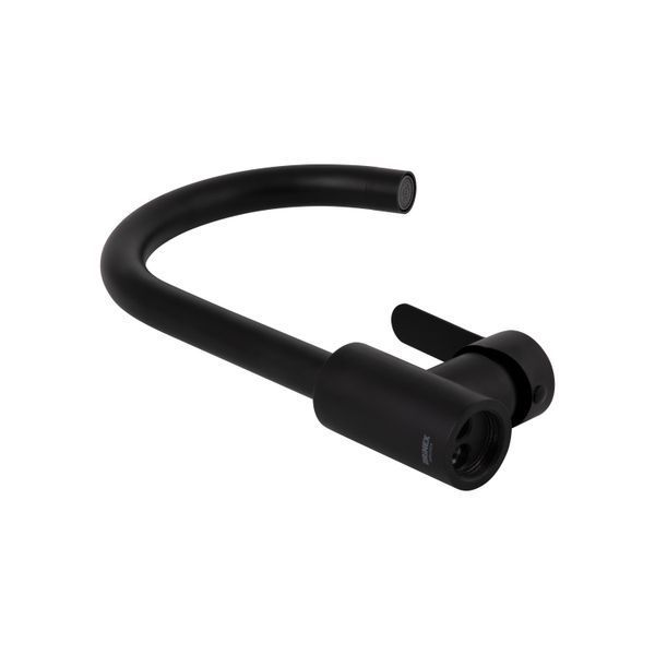 Смеситель для кухни Brinex Pure 015F U-образный Black Matt BRIPUR015FBLM SD00053177 фото