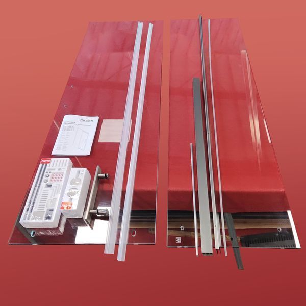 Дверь в нишу Koer SR SD01-120x200-TR-07 прозрачное стекло Easy Clean 8мм, графит (KR5378) KR5378 фото