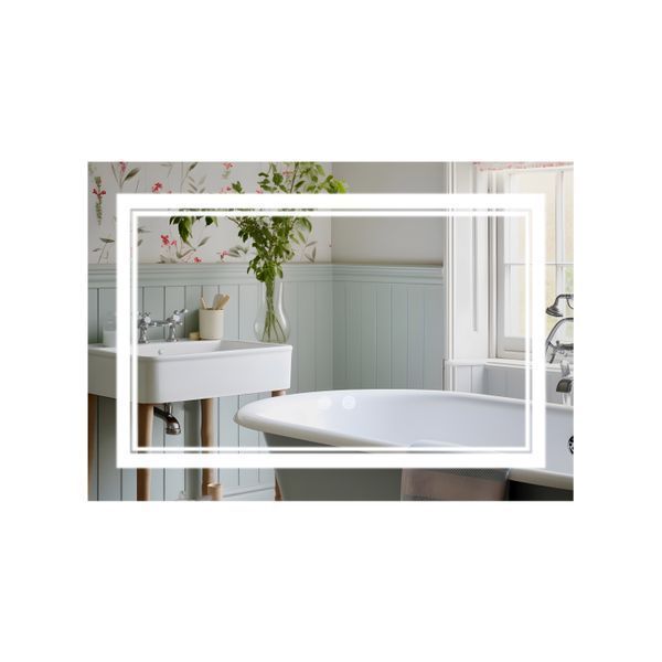 Зеркало Qtap Cardinal (CA1) 800х600 с LED-подсветкой Touch, с антизапотеванием, с диммером, рег. темп. цвета (3000-6500K) QT0478C8060 SD00054580 фото