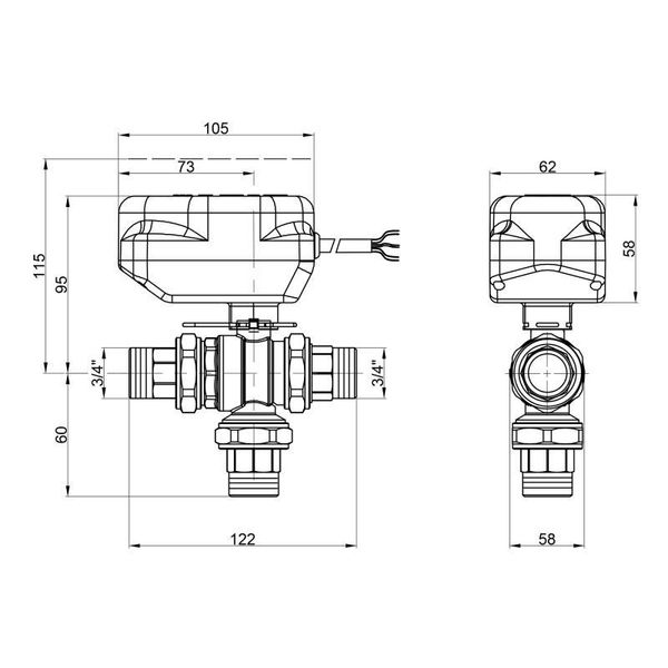 Кран кульовий зонний Icma 3/4" No344 SD00010546 фото