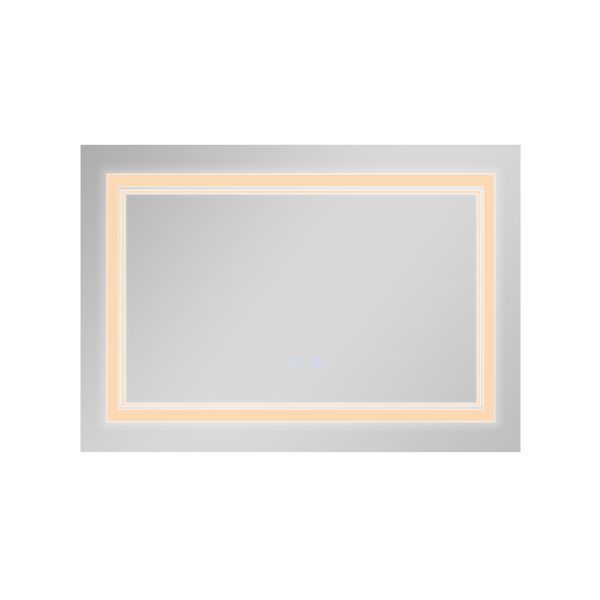 Зеркало Qtap Cardinal (CA1) 800х600 с LED-подсветкой Touch, с антизапотеванием, с диммером, рег. темп. цвета (3000-6500K) QT0478C8060 SD00054580 фото