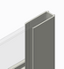 Дверь в нишу Koer SR SD01-120x200-TR-07 прозрачное стекло Easy Clean 8мм, графит (KR5378) KR5378 фото 2