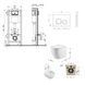 Готовое решение Qtap для ванной комнаты: подвесной унитаз Robin Ultra Quiet 520x365x365 + комплект инсталляции Nest 4 в 1 (круглая клавиша Satin) SD00053626 фото 10