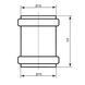 Муфта каналізаційна насувна Ostendorf-OSMA HT-System PLUS d110 SD00057122 фото 2
