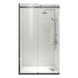 Дверь в нишу Koer SR SD01-120x200-TR-07 прозрачное стекло Easy Clean 8мм, графит (KR5378) KR5378 фото 1