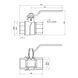 Кран шаровой Thermo Alliance Forte 1&nbsp;1/4 ВР" для воды (ручка) SF600W32 SD00010555 фото 4