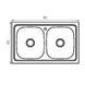 Мойка кухонная Zerix Z8050D-08-180MD Double (micro decor) (ZM0613) ZM0613 фото 4