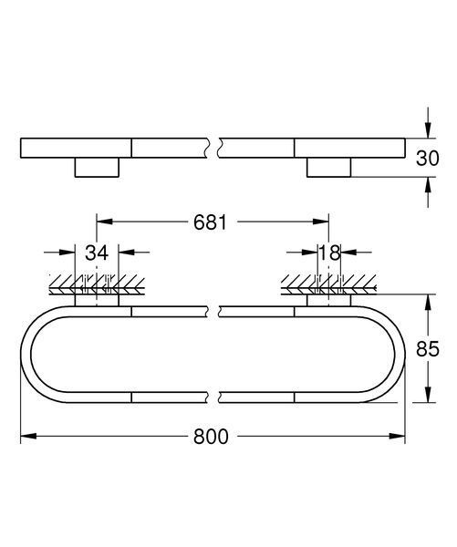 Тримач для рушників Grohe Selection (41058000) 41058000 фото