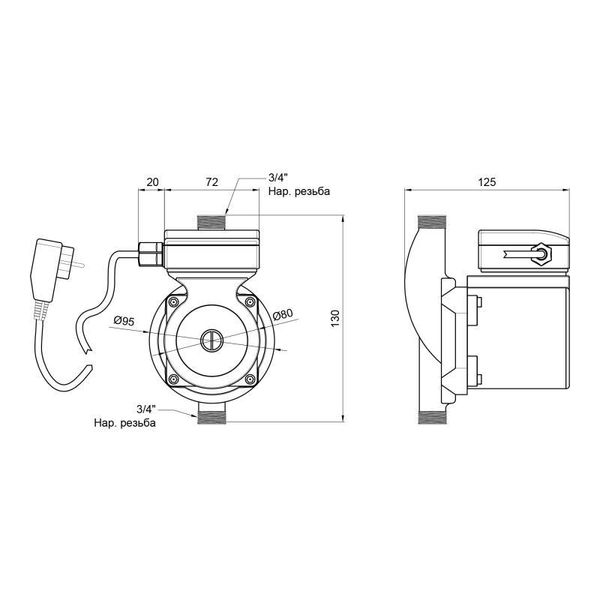 Насос для повышения давления Thermo Alliance LGS25-13Z (латунь) SD00047137 фото