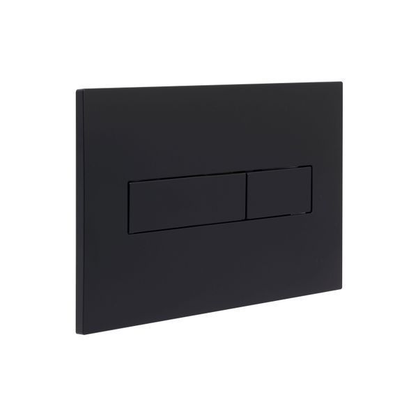Клавиша смыва Qtap Standard 152x236x28&nbsp;мм, Matt Black, линейная QTSTD164BLM49473 SD00055597 фото