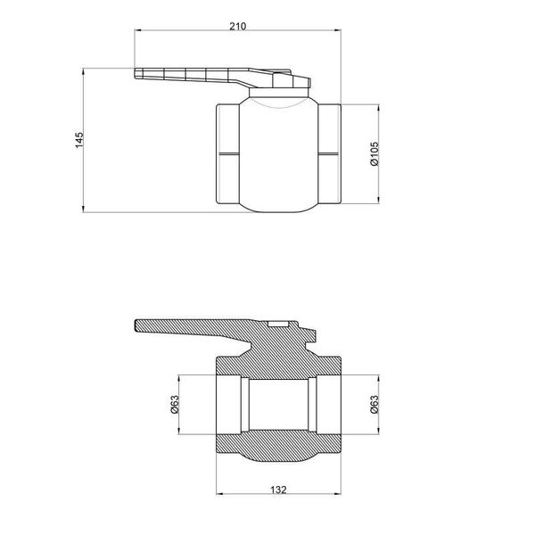 Кран шаровой PPR Thermo Alliance 63 SD00029247 фото