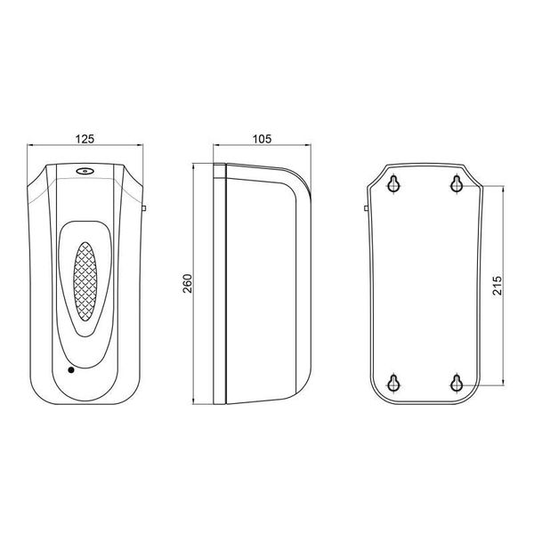 Дезінфектор Qtap Pohodli 6V безконтактний DZ600WP White (Dezinfektor) SD00042882 фото