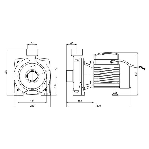 Насос поверхневий відцентровий Thermo Alliance CPm200/2 1,5 кВт SD00046831 фото