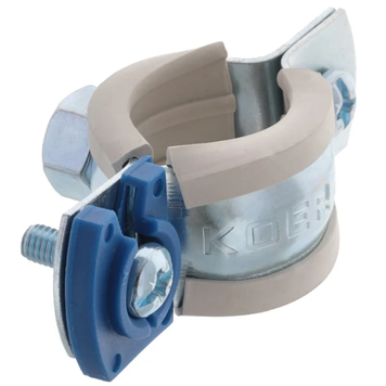 Хомут трубний оцинкований Koer KCB.10.G 1/2" (20-25) сірий (KR2784) KR2784 фото