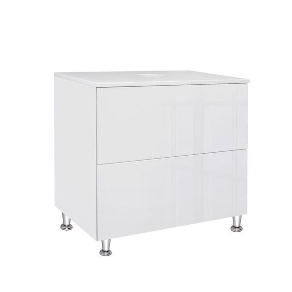 Тумба напольная Qtap Tern 700х616х469 White со столешницей QT1780TNL701W SD00045070 фото