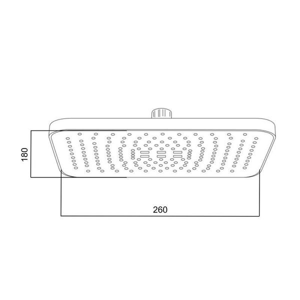 Лейка для верхнего душа Qtap Hlavova 260x180 мм прямоугольная QTHLA107CRM45785 Chrome/White SD00051909 фото